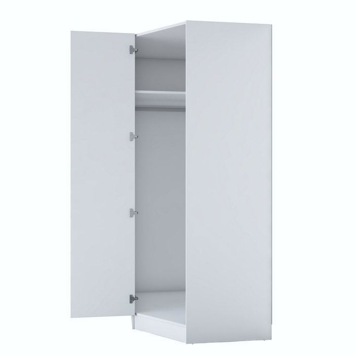 Hanah Home Armario Blanco con Estanterías BA140 - 4082 Hanah Home Armario Blanco con Estanterías BA140 - 4082